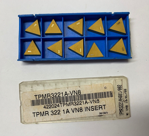 Valenite Carbide Inserts - Tpmr 322 1a Vn8 - Qty. 10 - Ccfx
