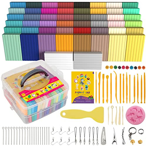 Arcilla Polimérica De 50 Colores, Kit De Iniciación De Brico