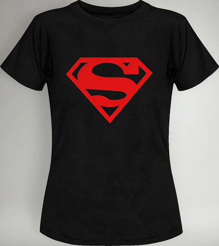 Playera Logo Comic Clásico Super Héroe Cab/dam/inf Algodón