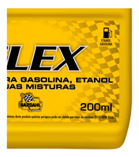 Bardahl Flex Aditivo Para Combustivel Motores Flex Amarelo