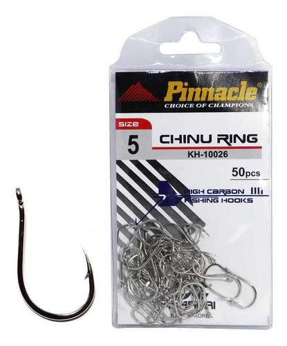 Anzol Pinnacle Chinu Ring Kh-10026 - N5 C/ 50 Un