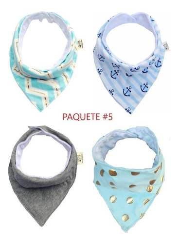 *conjunto Baberos Calidad Premium Absorbentes Algodón 100%