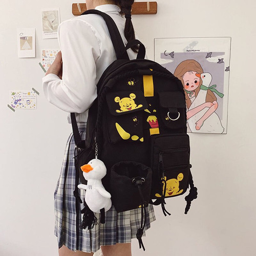 Mochila Escolar De Dibujos Animados De Winnie The Pooh Para