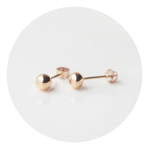 Aretes Abridores De Oro 18k Para Bebé Recién Nacida Regalo