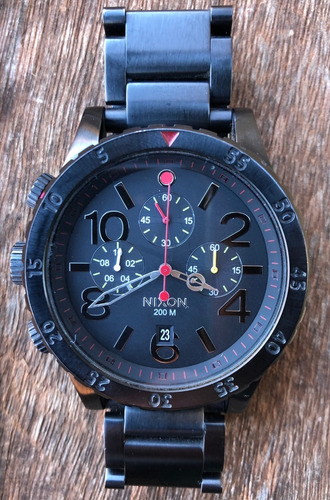 Relógio Nixon 48-20 Chrono Preto Preço Muito Baixo, Desapega