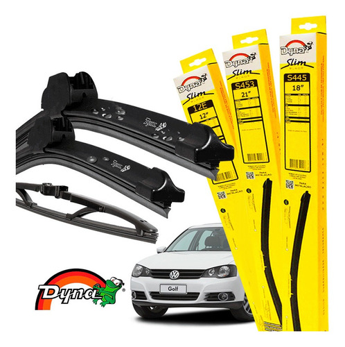 Kit Limpador Parabrisas Vw Golf 2008 A 2014 Dyna Original