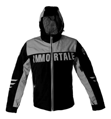 Chamarra Para Moto Immortale Urban Neon Gris/ Negro