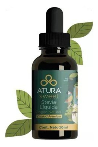 Edulcorante Atura Sweet Stevia en líquido gotero 20 mL pack x 3