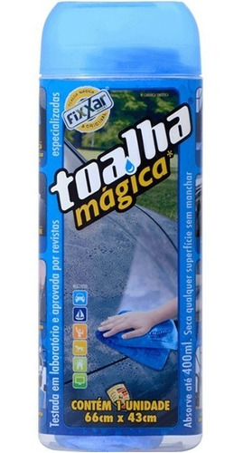 Toalha Magica Fixxar Original Absorve Água Limpa Seca Carro