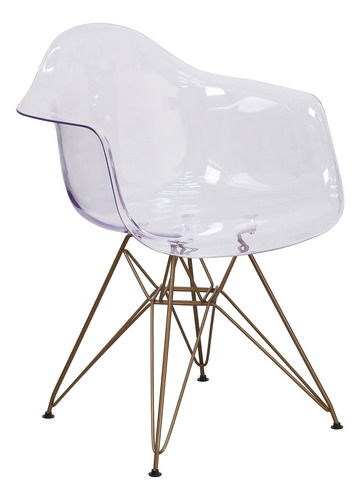 Flash Furniture Allure Series Silla Auxiliar Transparente C.
