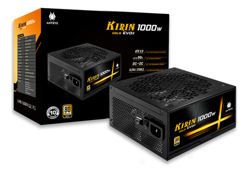 Fuente De Poder 1000w 80 Plus Gold Antryx Kirim Gold Evo Ii