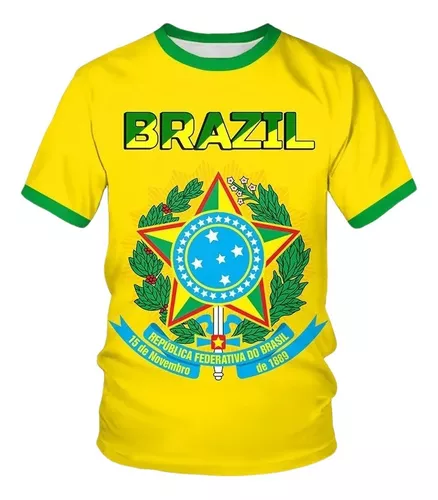 Camiseta de fútbol Brasil Niños Kipsta F100 2022