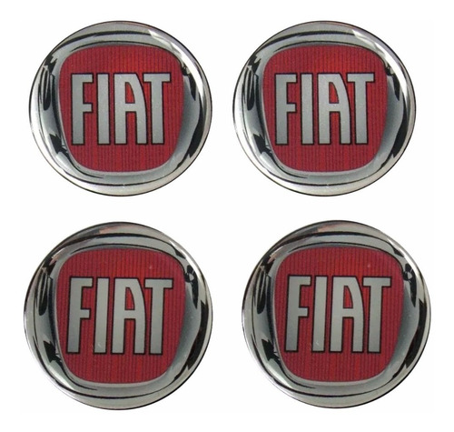 Adesivos Emblema Resinado Roda Fiat 48mm Cl5