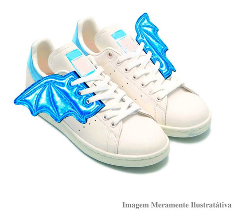 Asa De Morcego Acessório Para Tênis Patins Cadarço 2 Pares