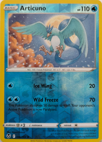 Pokémon Tcg Articuno 036/195 Reverse