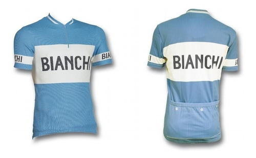 Camiseta Jersey Clasica Retro Bianchi Hombre