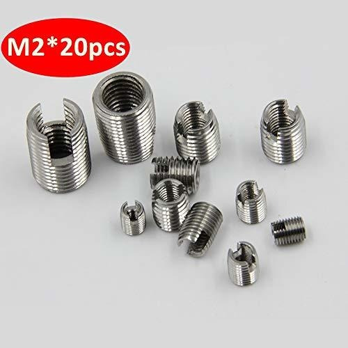 20pcs Stainless Steel M2 Self Tapping Thread Insert 302