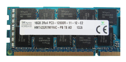 Memoria Ram 16gb 2rx4 Ddr3 Pc3-12800r Hmt42gr7mfr4c-pb (Usado)