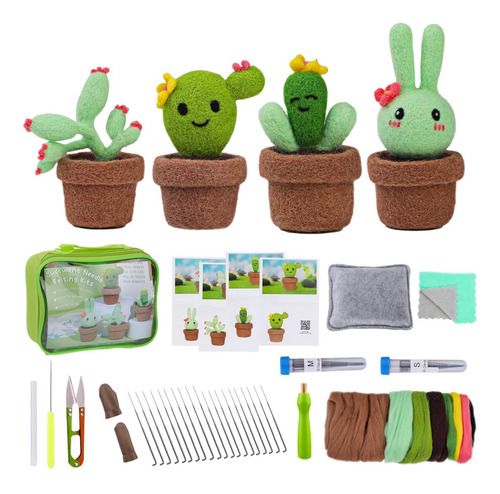 Suministros De Fieltro Con Aguja Kits Para Principiantes De