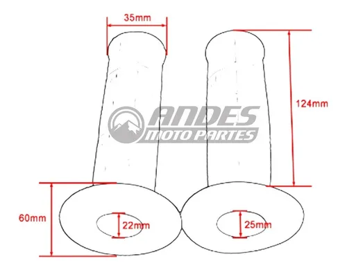 Manillares Grips Mangos Puños Honda Xr650l Xr650 Xr 650