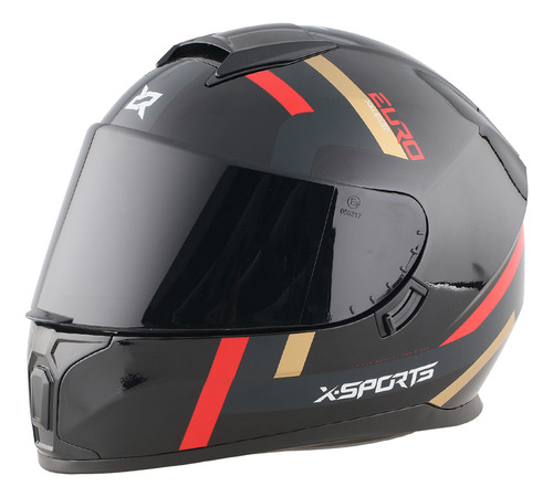 Casco Doble Visor X-sports M66 Sv Euro Certificado Dot Ntc