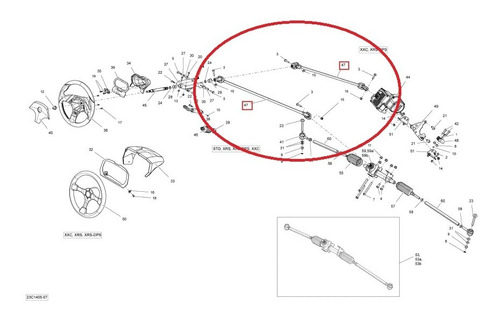 709401293 - Coluna De Direcao Para Can Am Maveirck X2 14/15