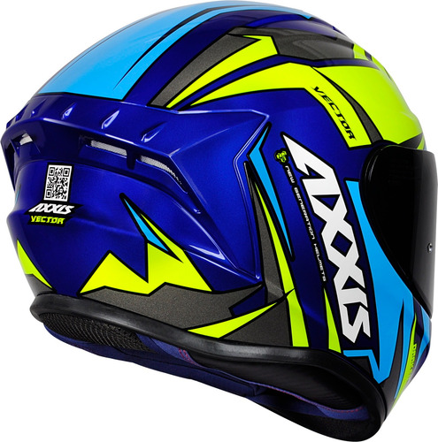 Imagem 6 de 10 de Capacete Axxis Draken Vector + Viseira Fume Lançamento