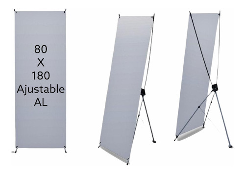 Tripie Publicidad Lona Porta Banner Araña 80x180cm Ajustable