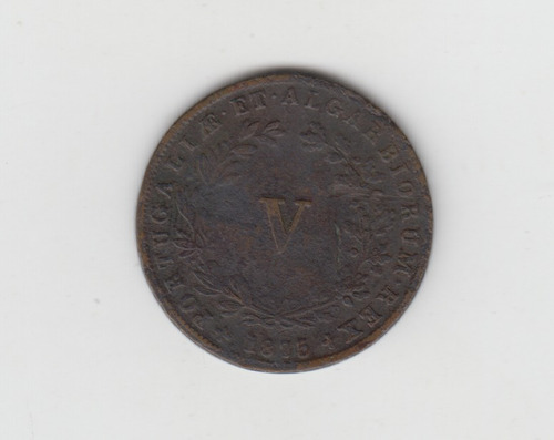 Moneda Portugal 5 Reis Año 1875 Bueno