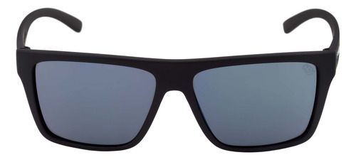 Óculos De Sol Hb Floyd Matte Black/ Blue Espelhado