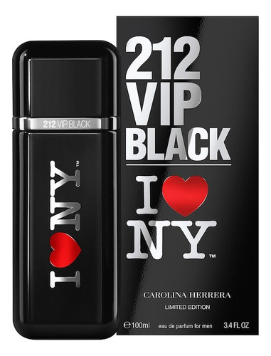 212 Vip Black I Love Ny Edp 100ml Carolina Herrera Caballero