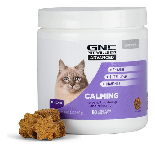 Suplementos Masticables Calmantes Para Gatos 60 Unidades