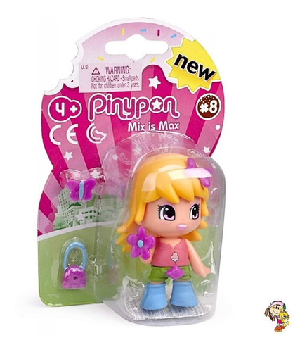 Pinypon Set Muñeca Con Accesorios Nena Rubia Cute