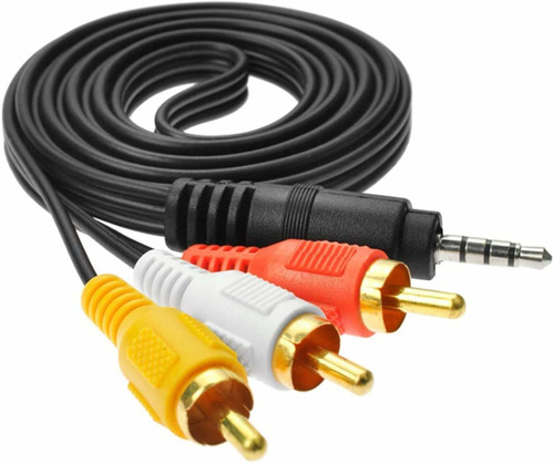 Cable De Audio 3,5 Mm A 3 Rca Hembra, 4.9 Pies