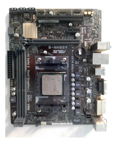 Placa Socket Fm2/fm2+ A68hm-e Asus A10/a8/a6/a4 Para Pc (Usado)