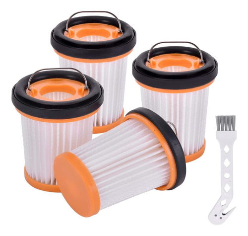Pacote de 4 filtros de reposição Wandvac Wv201 para Shark Io