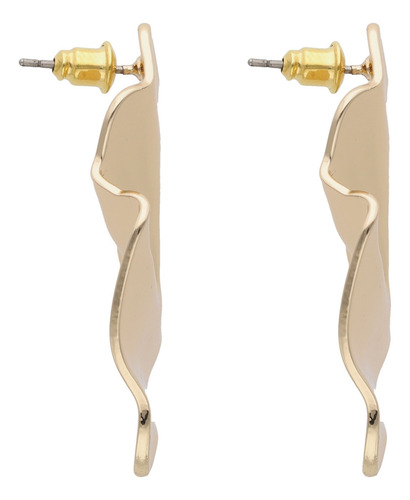 Aretes Dorados Con Diseño Moderno Y Audaz Esculturales Y Sofisticados Accesorio Perfecto Para Dama Joyería Fina Moda Y Tendencia 2025 Ideal Para Cualquier Evento