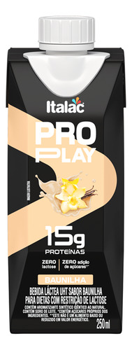 Kit 12un Bebida Láctea Whey Protein Baunilha Italac 250ml