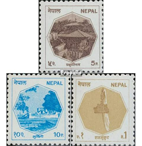 Nepal 467-469 (edición Completa) 1986 Marcas Claras (sellos 