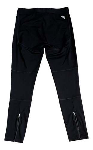 Leggings Deportivos Hugo Negro Con Verde Talla L Stretch !!