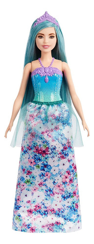 Barbie Dreamtopia Princess Doll (pequeña, Pelo Turquesa), Co