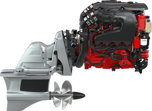 Motor Volvo Penta 4.3 V6 280hp + Rabeta Fwd P/ Barco Lancha
