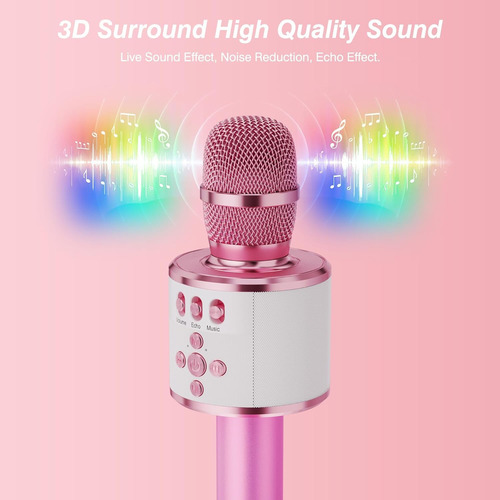 Karaoke Microphone Bonaok Q78 Bluetooth Wireless For Kids