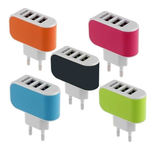 Fonte Carregador Usb 3 Portas - Todos Tipos De Aparelhos Usb