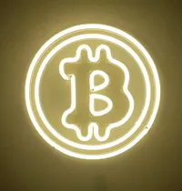 Comprar Cartel Neon Led - Bitcoin \u002F Decoracion \u002F Iluminacion 22 Cm