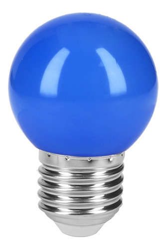 Lámpara Led Azul Tipo Bulbo G45 1w, 10 Pzas, Volteck 46026