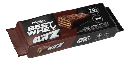 Best Whey Blitz Contém 14 Un Atlhetíca Nutrition Sabor Chocolate