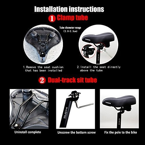 Comodo Asiento De Bicicleta Para Hombres Y Mujeres De Gran T
