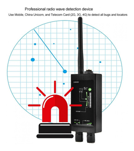 M8000 Radio Anti-espía Detector De Señal De Seguimiento Auto