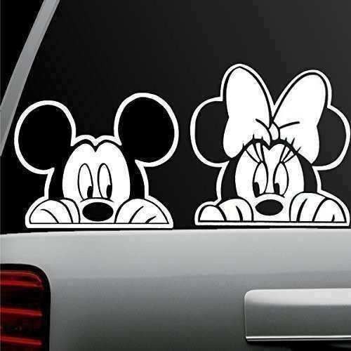 Vinil P/ Auto Mickey Y Minnie , Elige Color, Cuyo Virtuoso